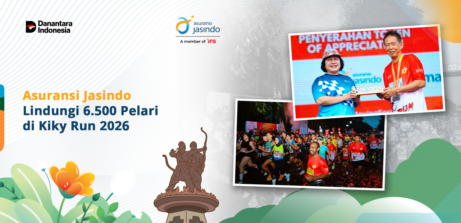 Asuransi Jasindo Lindungi 6.500 Pelari di Kiky Run 2026