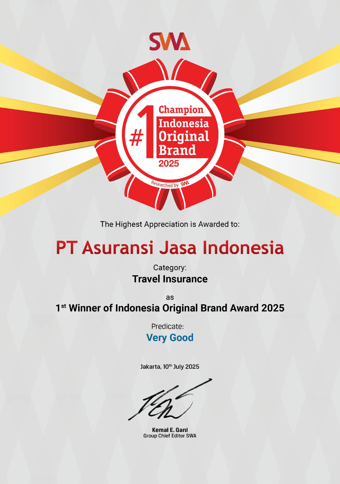 Indonesia Original Brand Award 2025