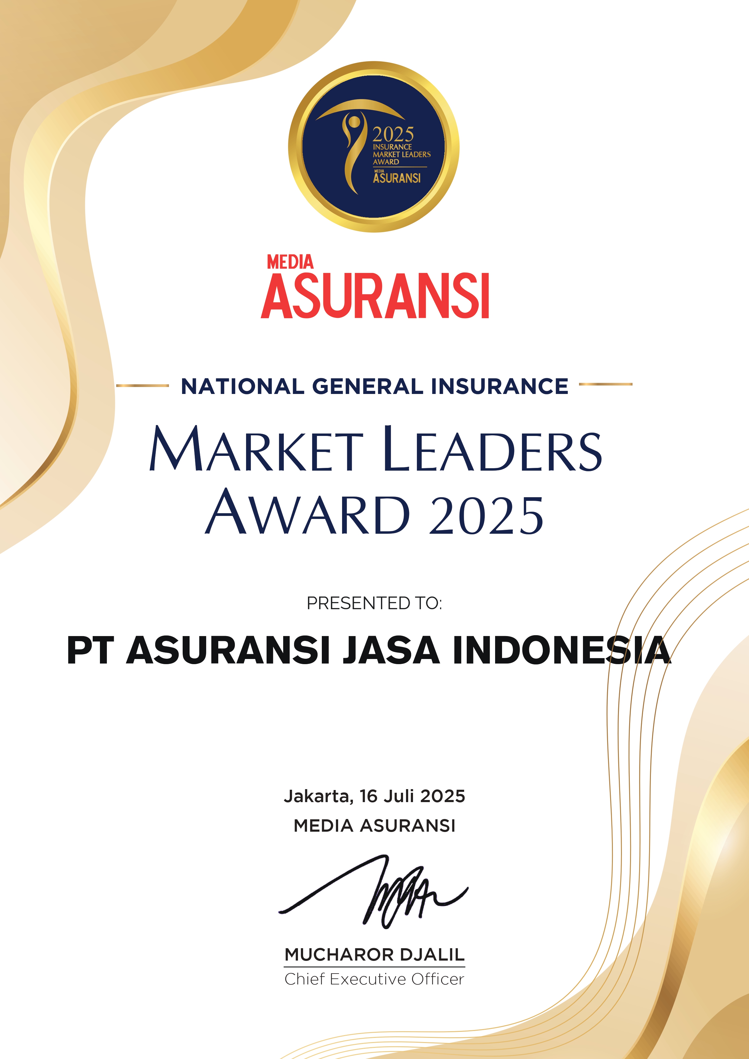 Market Leaders Award 2025  (Media Asuransi)